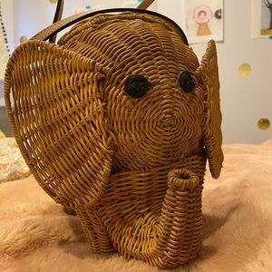 🐘Wicker Elephant Bag🐘